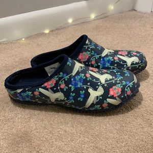 womens size 6 western chief garden clogs / rain boot step in shoe